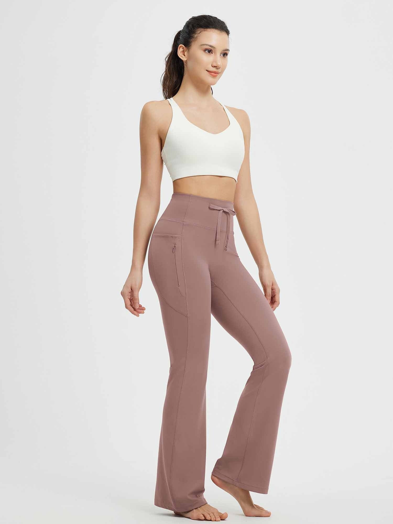 Yoga Drawstring High Waisted Flared Pants