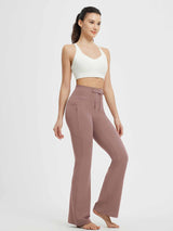Yoga Drawstring High Waisted Flared Pants