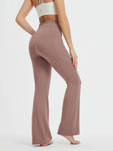 Yoga Drawstring High Waisted Flared Pants