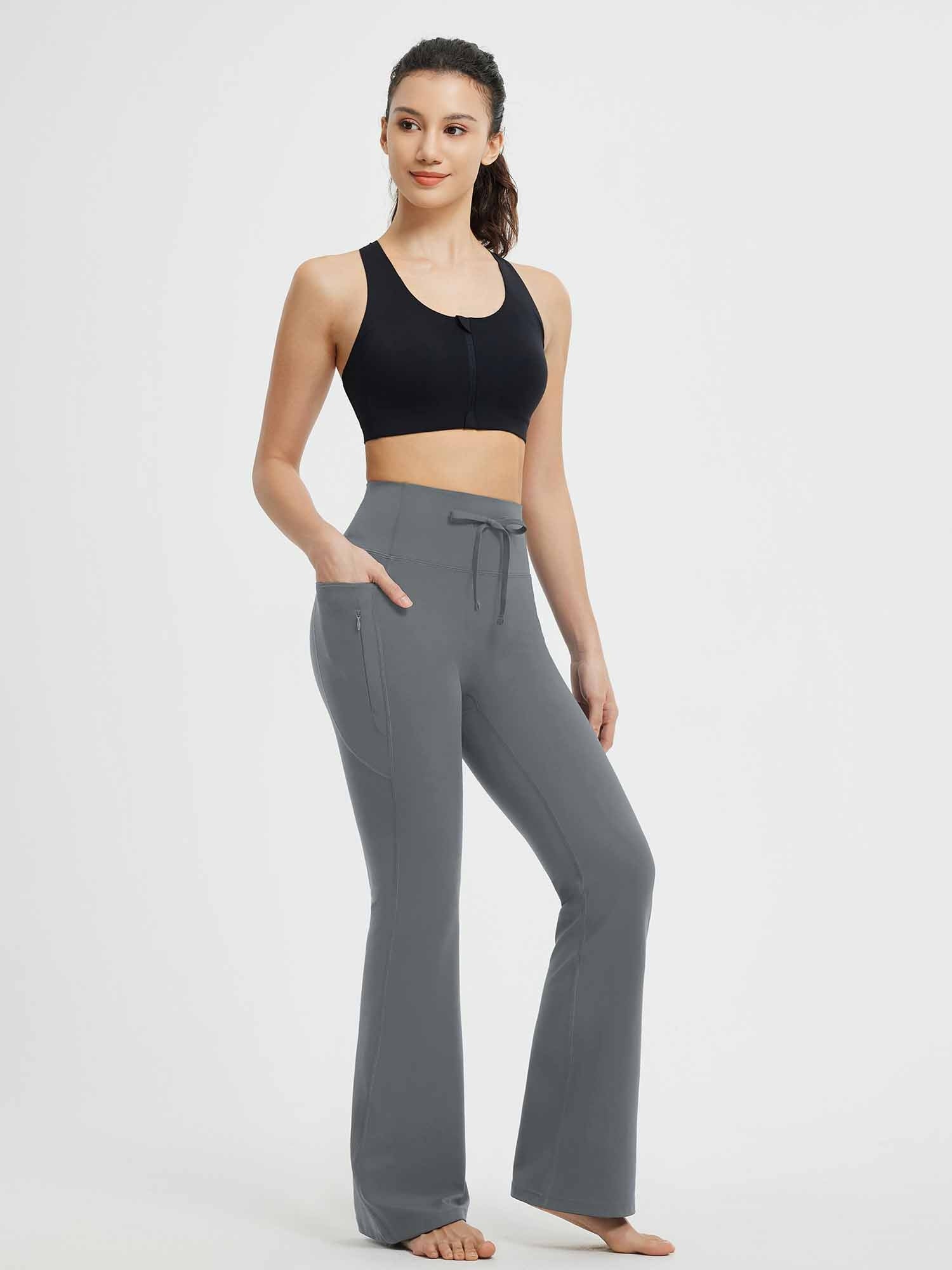 Yoga Drawstring High Waisted Flared Pants