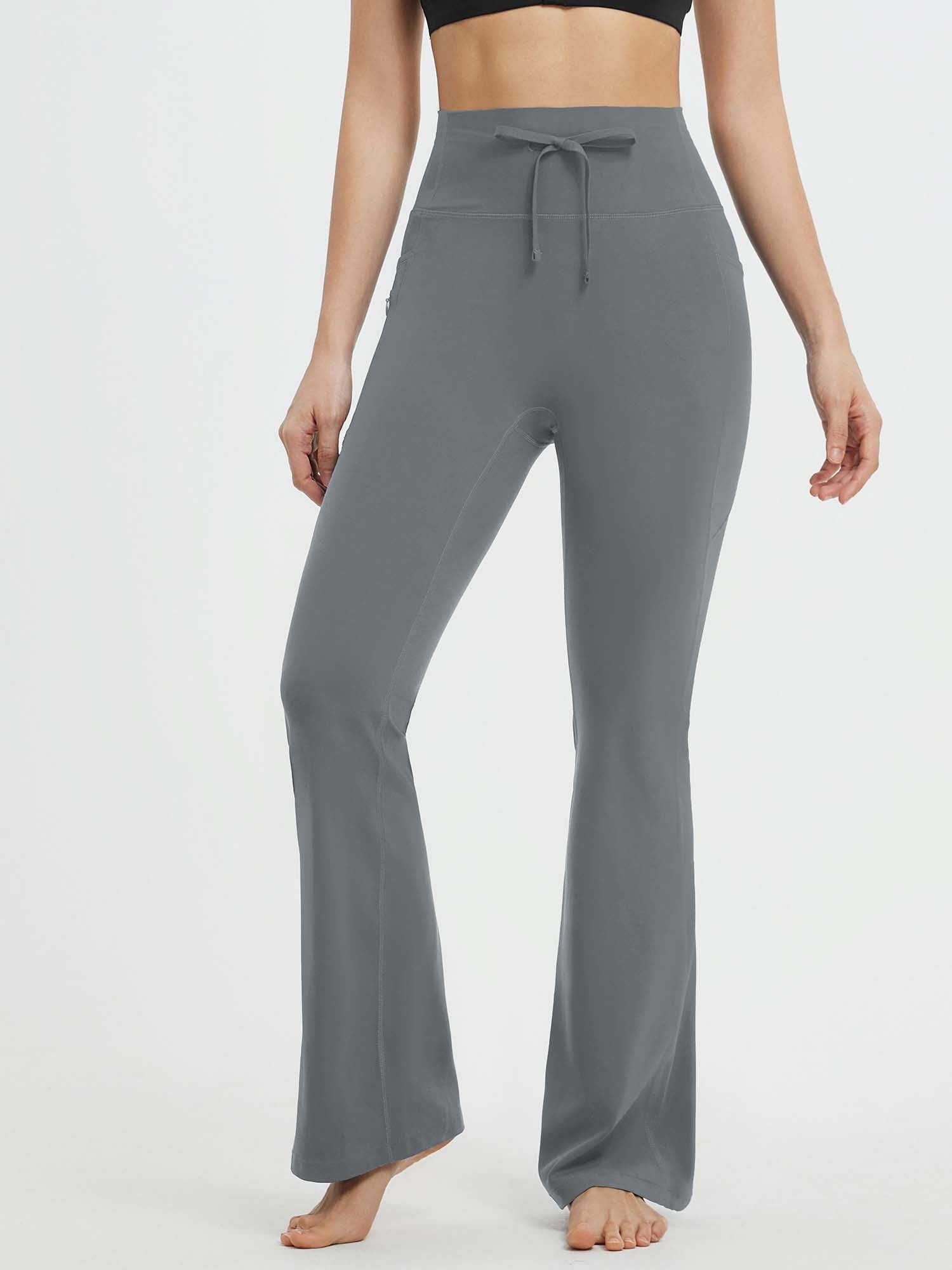 Yoga Drawstring High Waisted Flared Pants