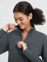 Outdoor Knitted Shaker 1/4 Warm Pullover Hoodie