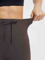 Yoga Drawstring High Waisted Flared Pants