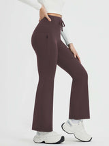 Yoga Drawstring High-Waisted Flared Pants (Petite Fit)
