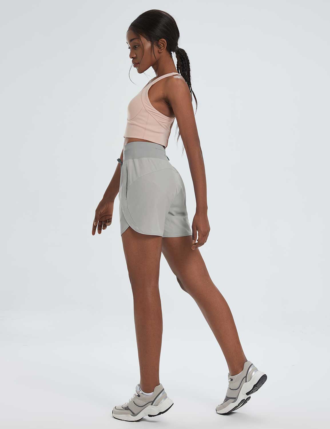 Baleaf Women's Laureate Quick Dry Unlined Shorts dbd014 Ultimate Gray Back