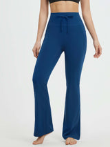 Yoga Drawstring High Waisted Flared Pants