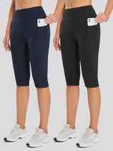 Women's High-Waisted Capris (2-Pack)