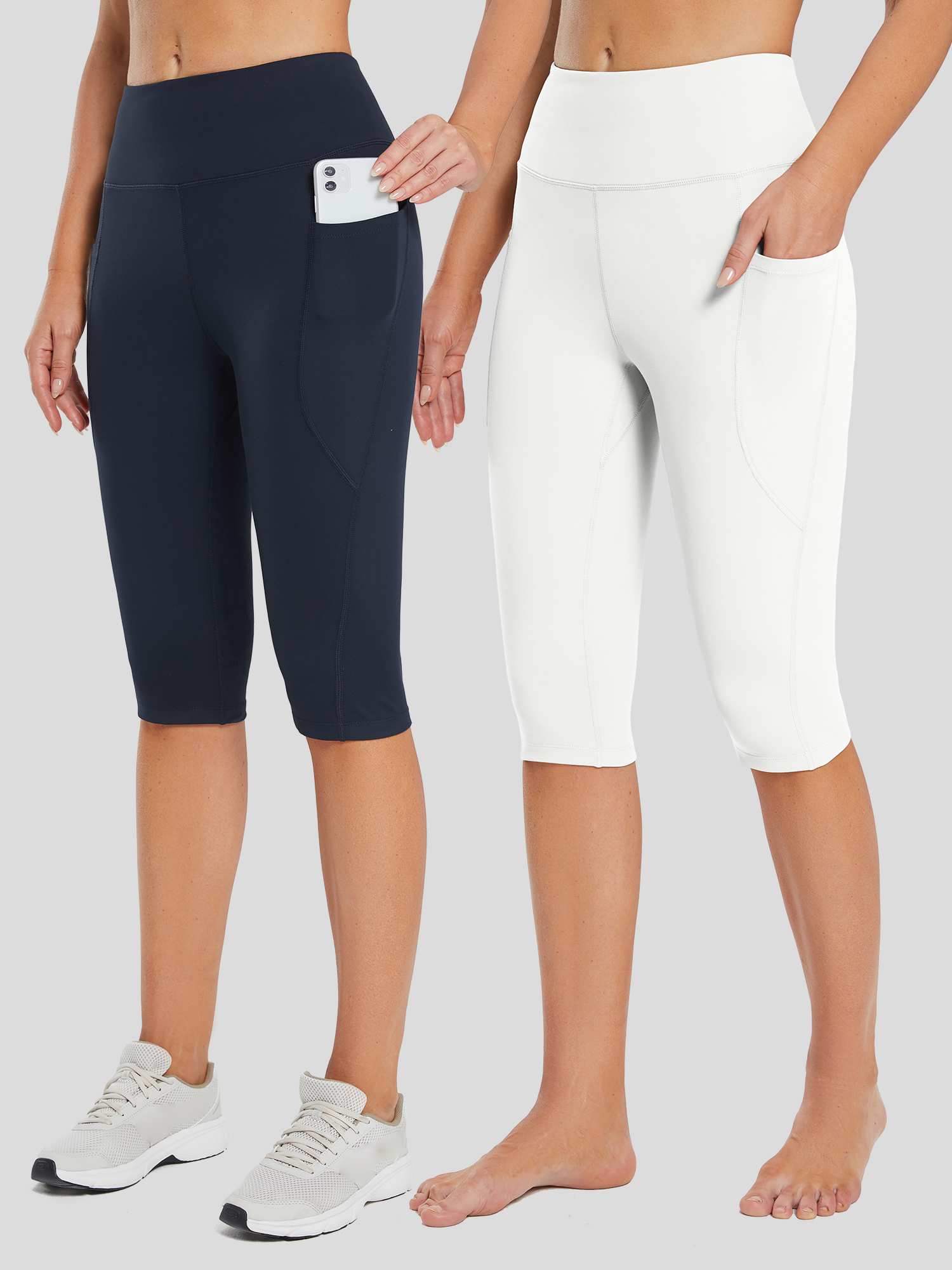 Women's High-Waisted Capris (2-Pack)