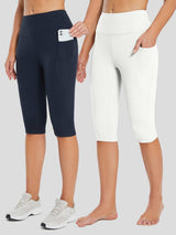 Women's High-Waisted Capris (2-Pack)