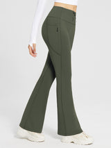 Drawstring Waistband Yoga High-Waisted Flared Pants