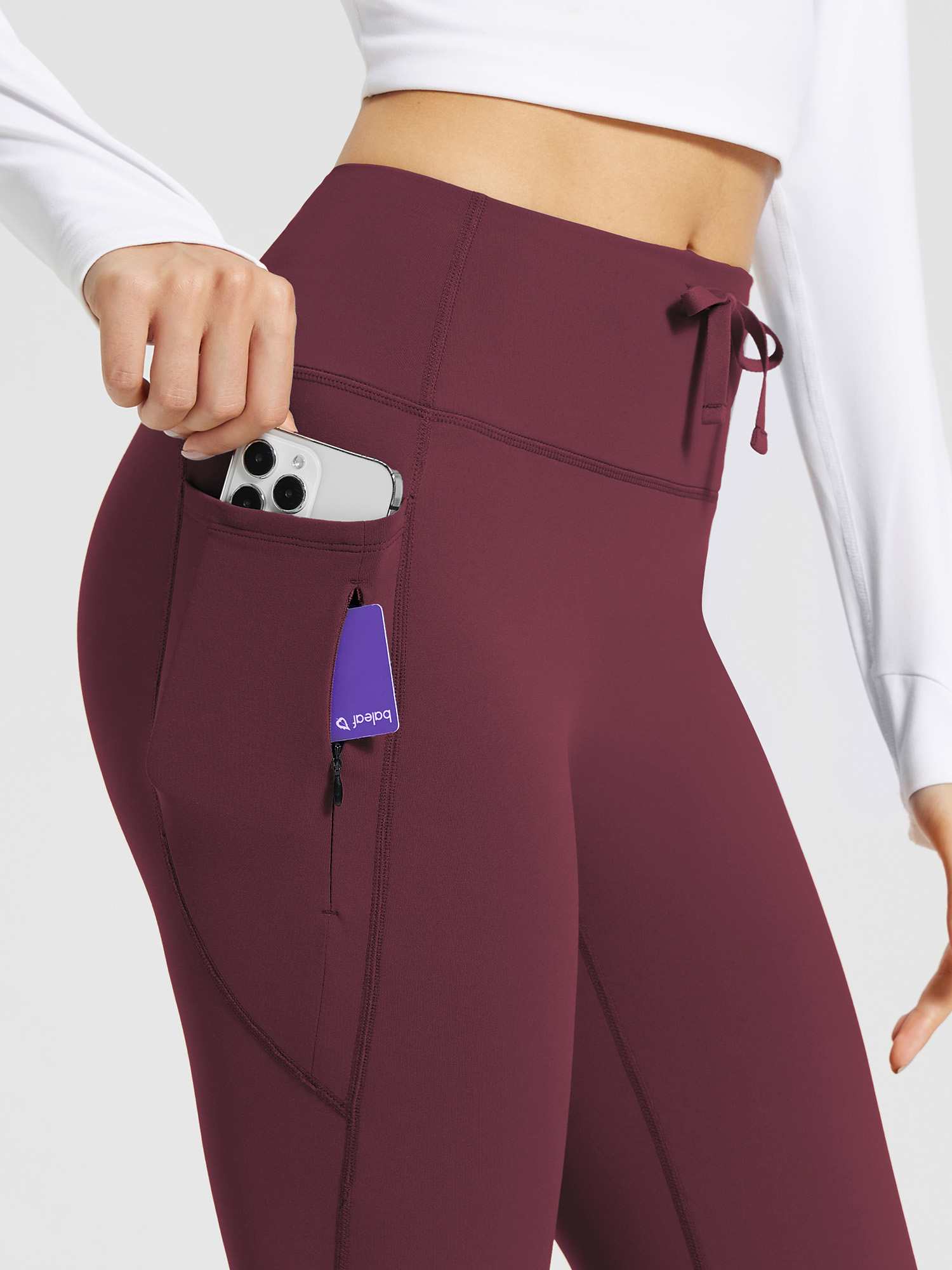 Drawstring Waistband Yoga High-Waisted Flared Pants