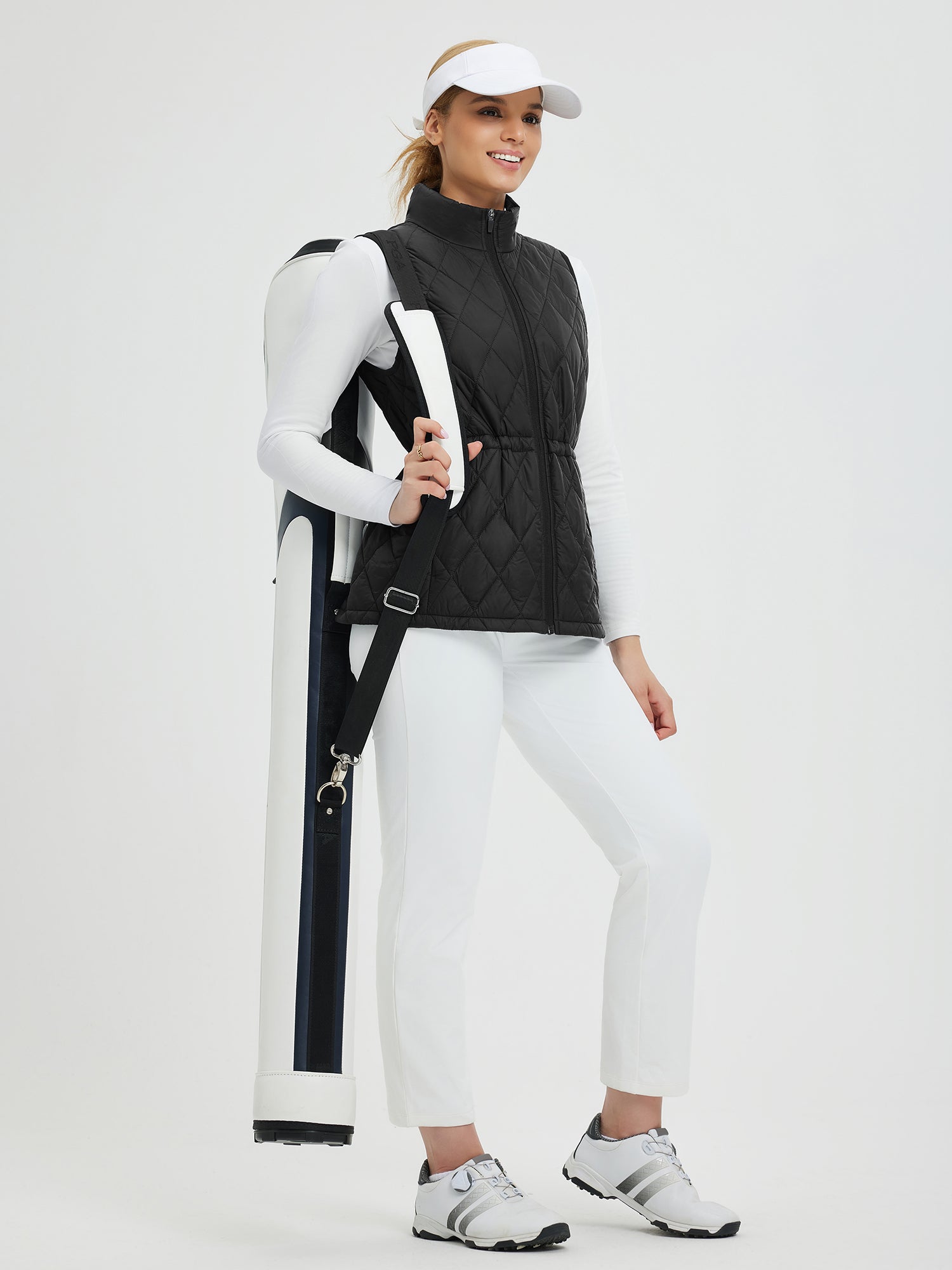 Golf Waist Drawstring Cotton Vest