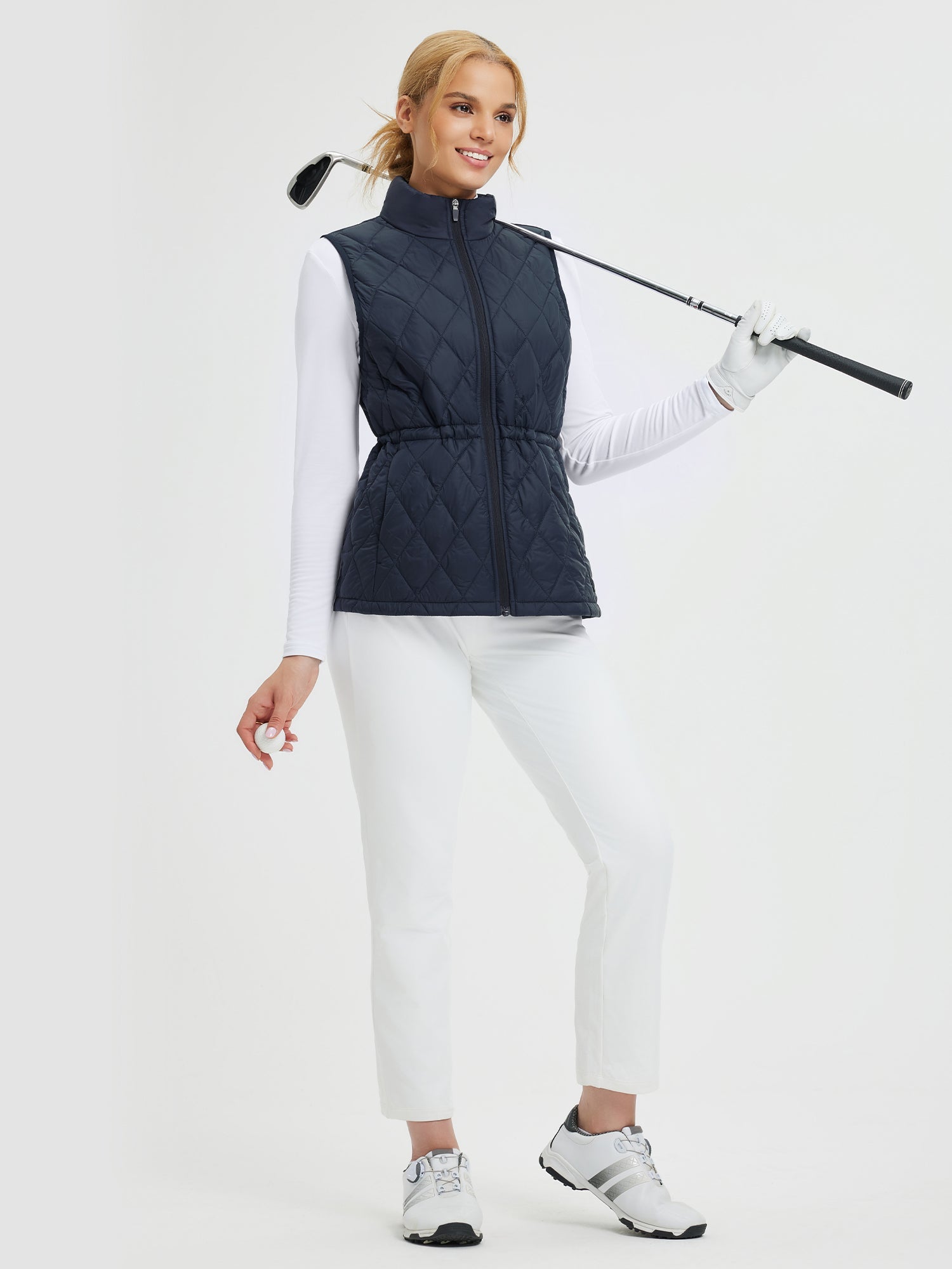 Golf Waist Drawstring Cotton Vest