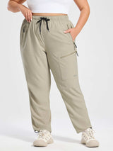 Woven Straight Leg Walking Pants