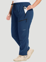 Woven Straight Leg Walking Pants
