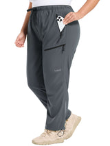 Woven Straight Leg Walking Pants