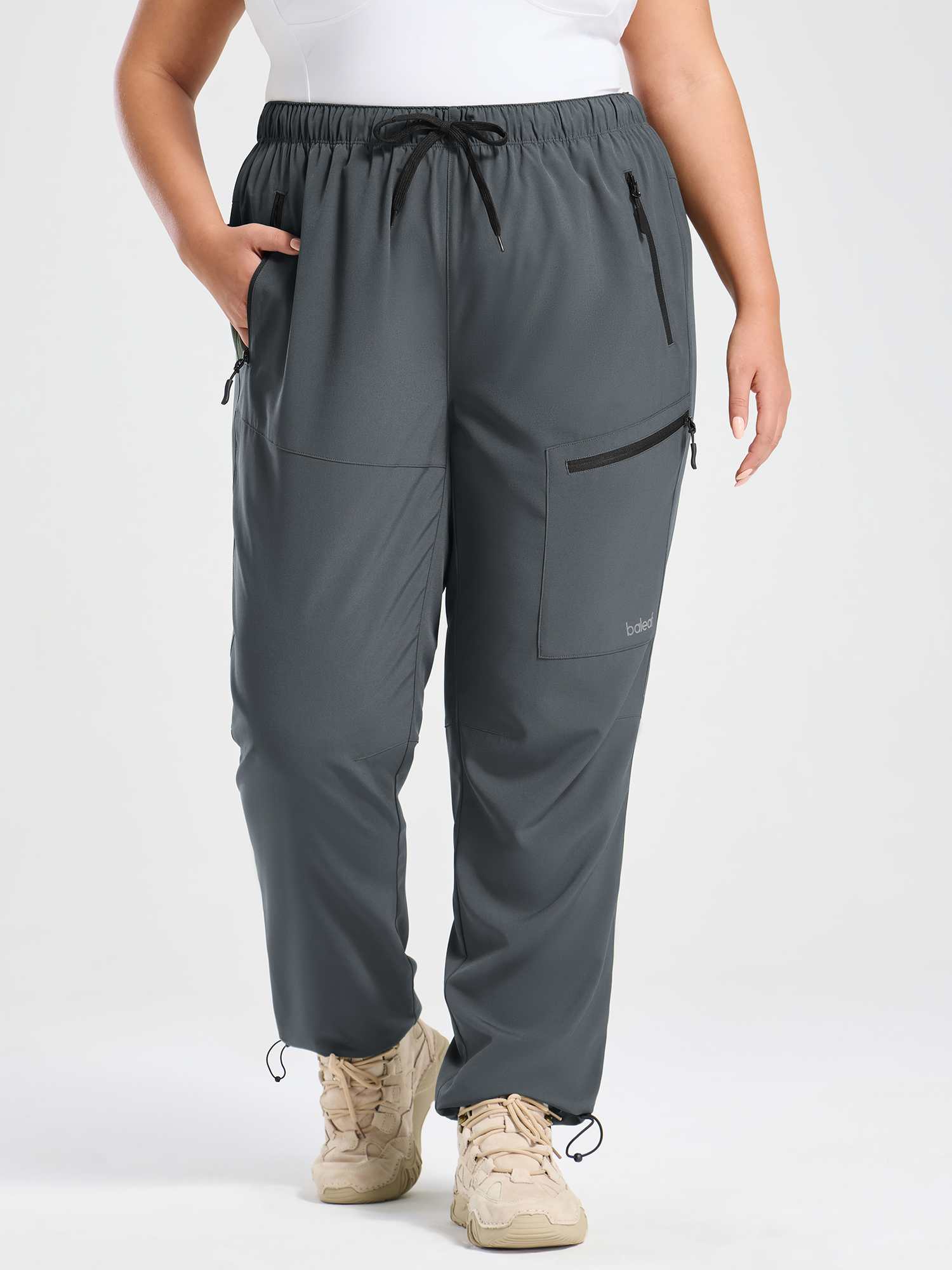 Woven Straight Leg Walking Pants