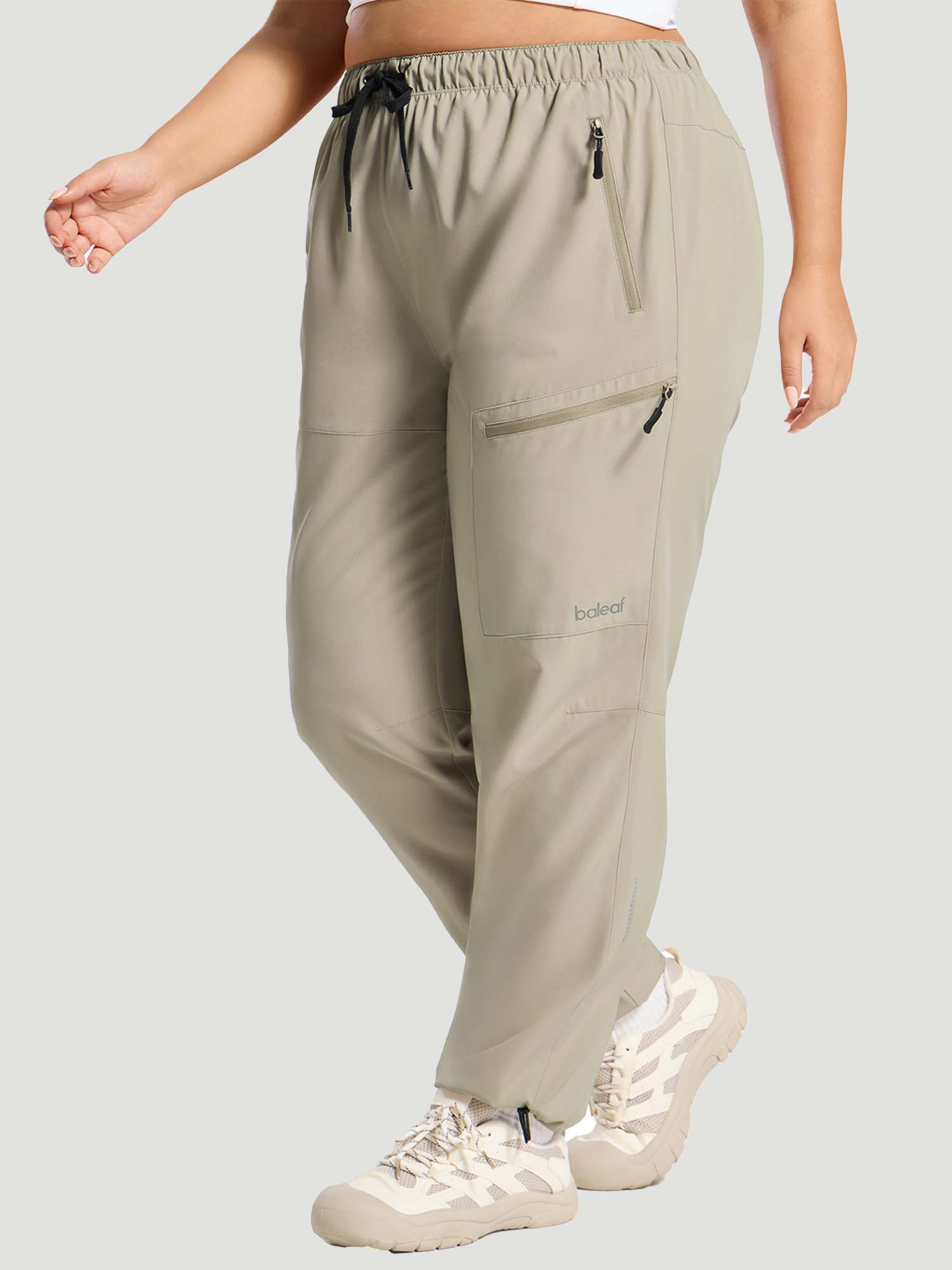 Woven Straight Leg Walking Pants