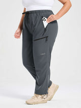Woven Straight Leg Walking Pants