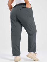Woven Straight Leg Walking Pants