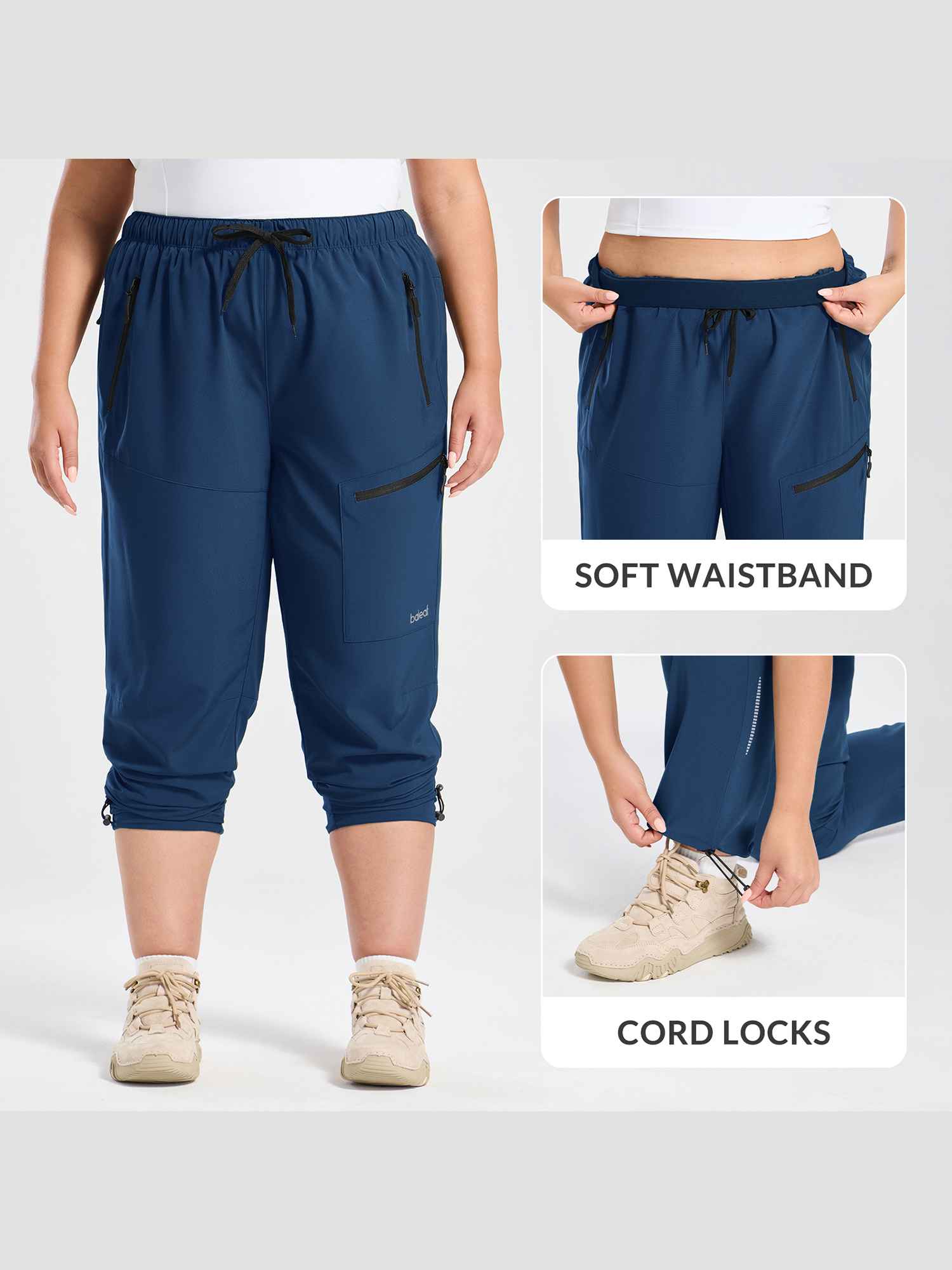 Woven Straight Leg Walking Pants