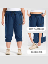 Woven Straight Leg Walking Pants