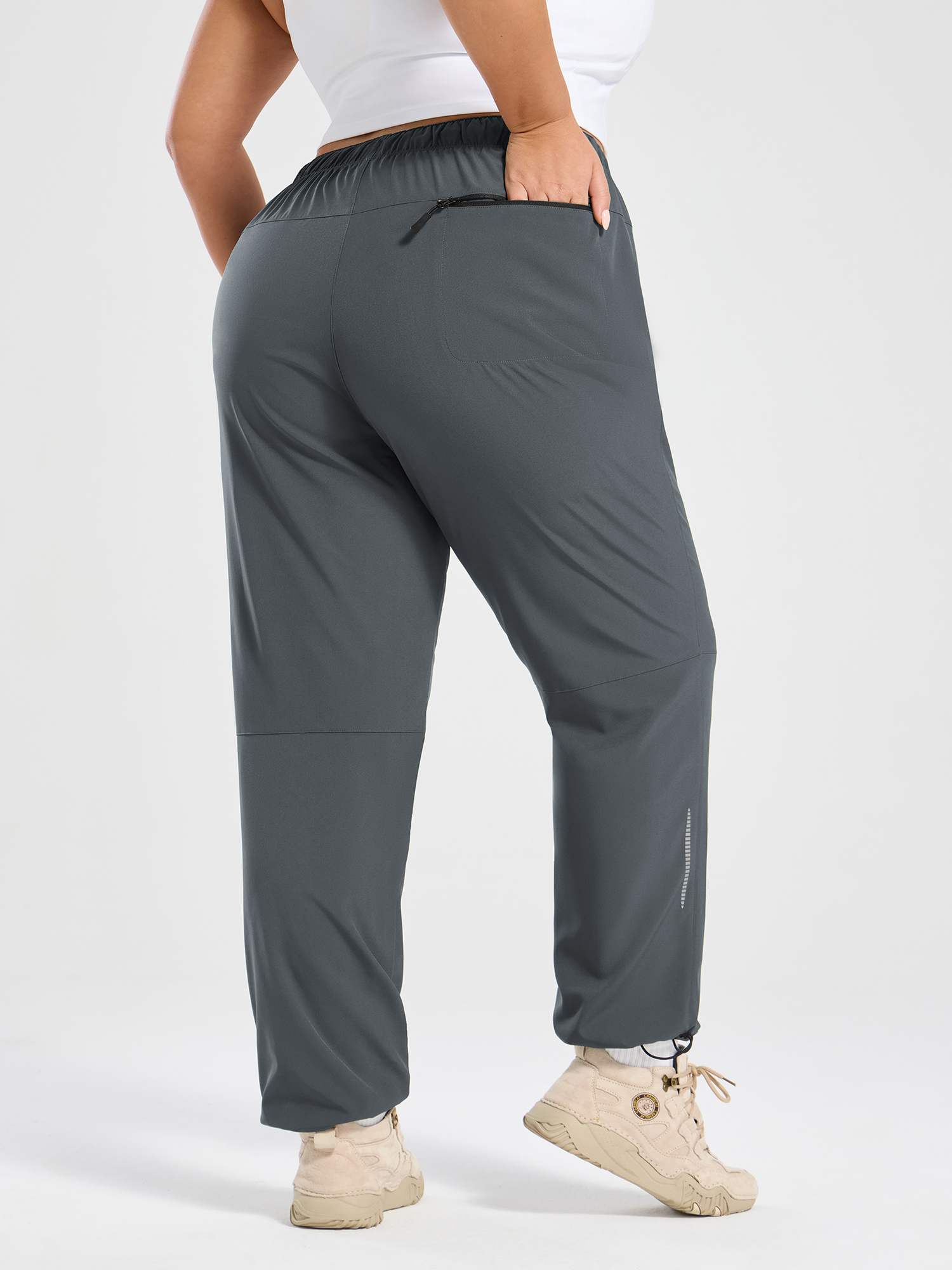 Woven Straight Leg Walking Pants