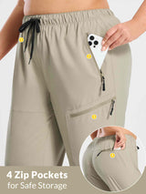 Woven Straight Leg Walking Pants