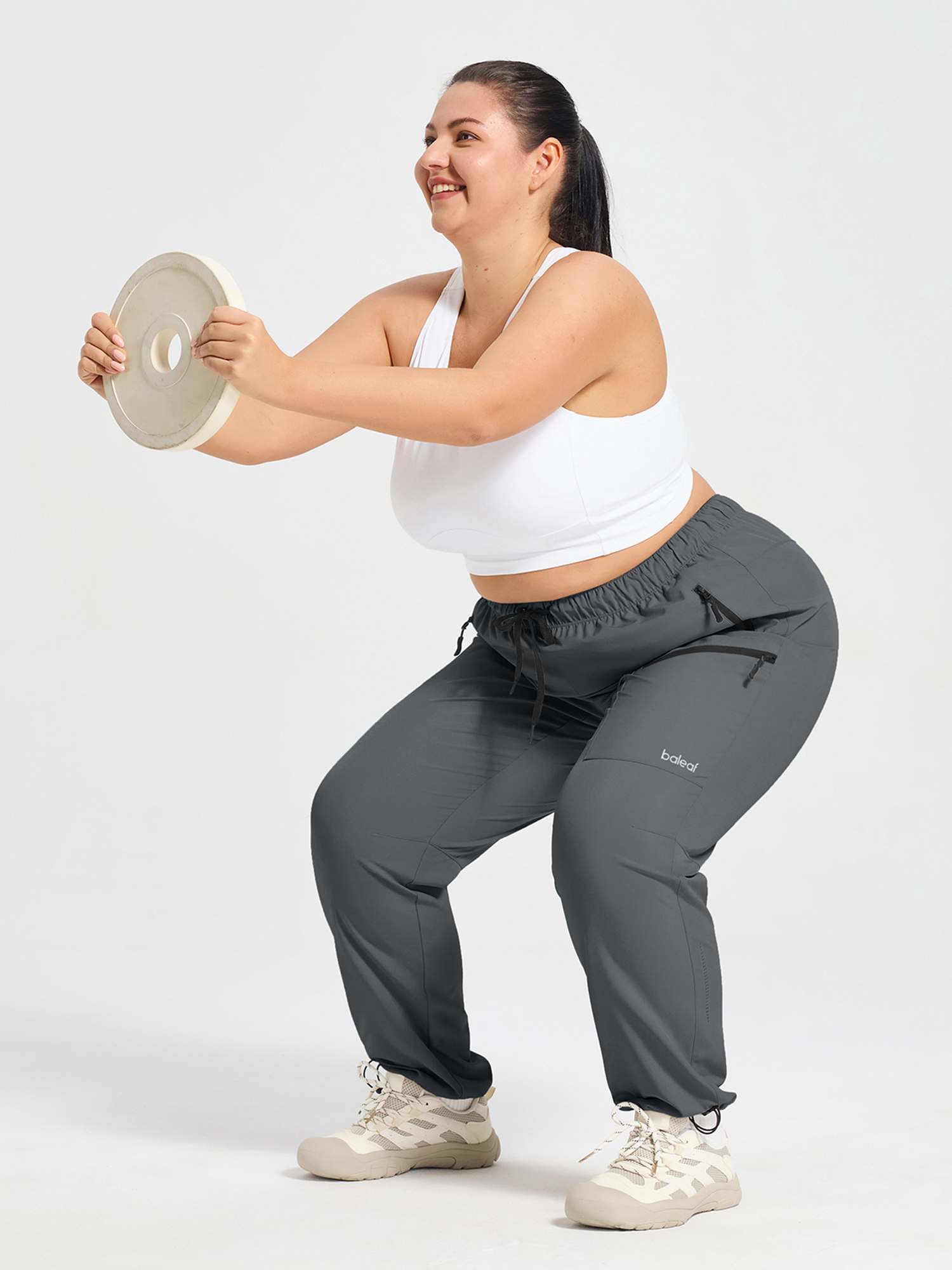 Woven Straight Leg Walking Pants