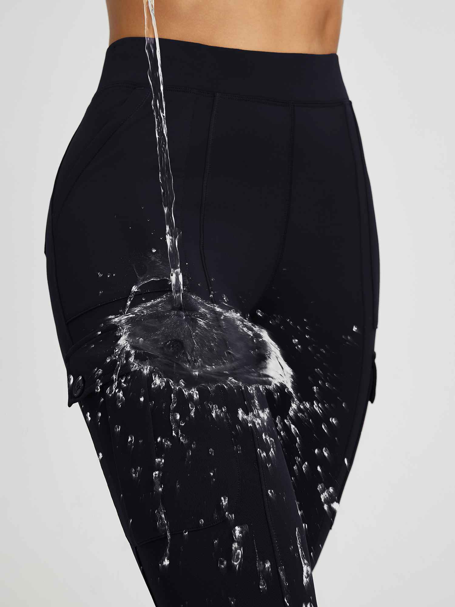 Multi-Pocket Workwear Straight-Leg Knit Fleece Pants