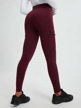 Multi-Pocket Workwear Straight-Leg Knit Fleece Pants