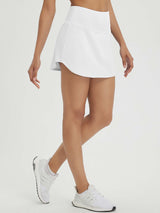 High Waisted Casual Knit A-Line Skort