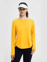 Running Cross Hem Long-Sleeve T-Shirt