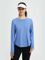 Running Cross Hem Long-Sleeve T-Shirt