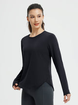 Running Cross Hem Long-Sleeve T-Shirt