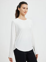 Running Cross Hem Long-Sleeve T-Shirt