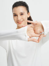 Running Cross Hem Long-Sleeve T-Shirt