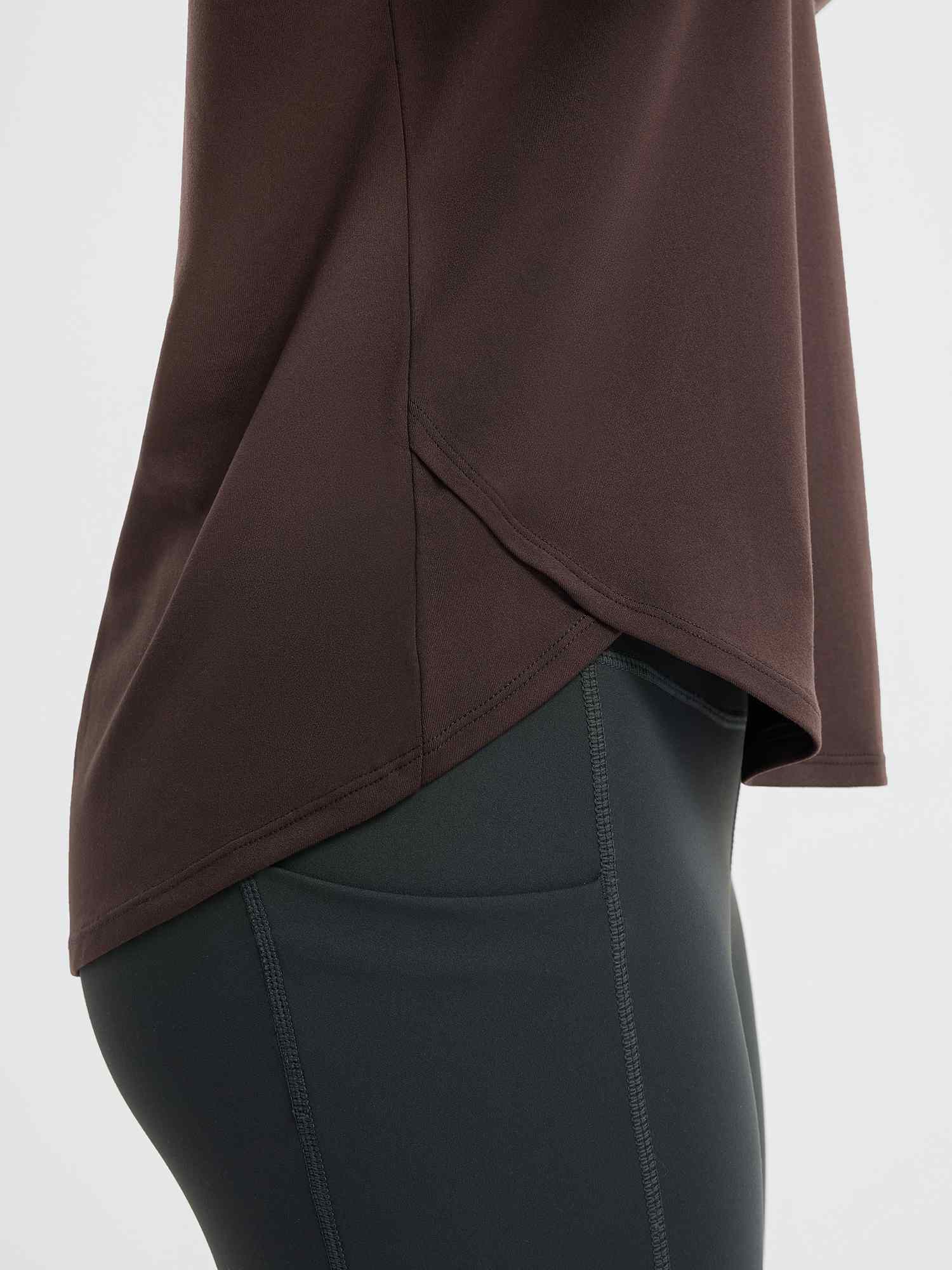 Running Cross Hem Long-Sleeve T-Shirt