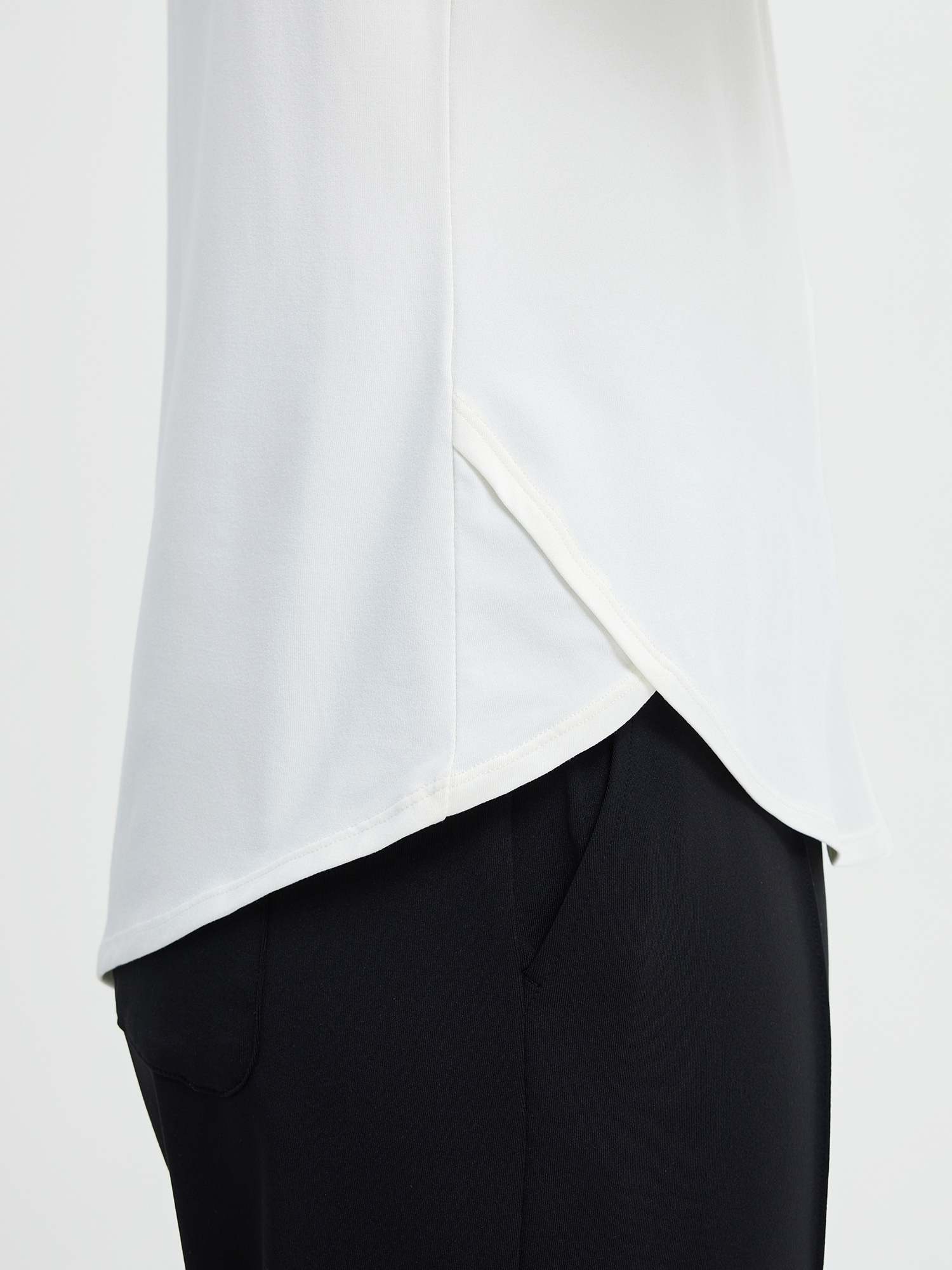 Running Cross Hem Long-Sleeve T-Shirt