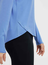 Running Cross Hem Long-Sleeve T-Shirt