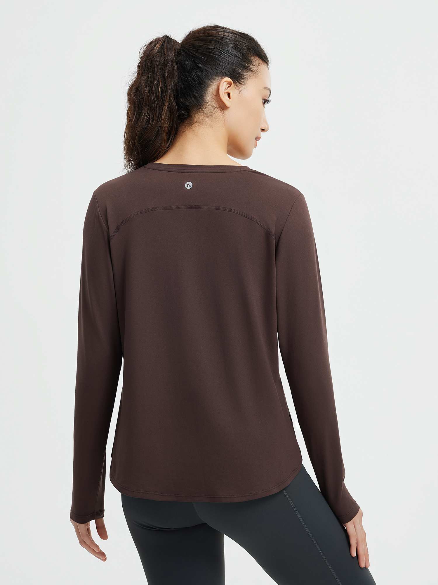 Running Cross Hem Long-Sleeve T-Shirt