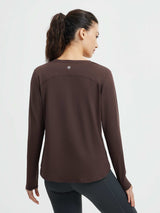 Running Cross Hem Long-Sleeve T-Shirt
