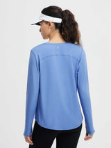 Running Cross Hem Long-Sleeve T-Shirt