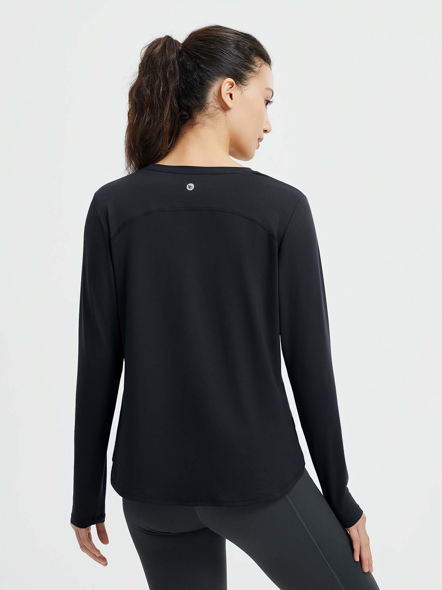 Running Cross Hem Long-Sleeve T-Shirt