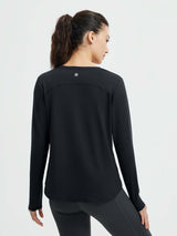 Running Cross Hem Long-Sleeve T-Shirt