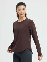 Running Cross Hem Long-Sleeve T-Shirt