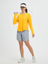 Running Cross Hem Long-Sleeve T-Shirt