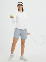 Running Cross Hem Long-Sleeve T-Shirt