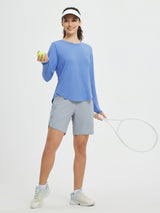 Running Cross Hem Long-Sleeve T-Shirt