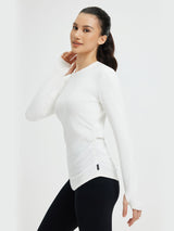 Yoga Side Drawstring Long Sleeve T-Shirt